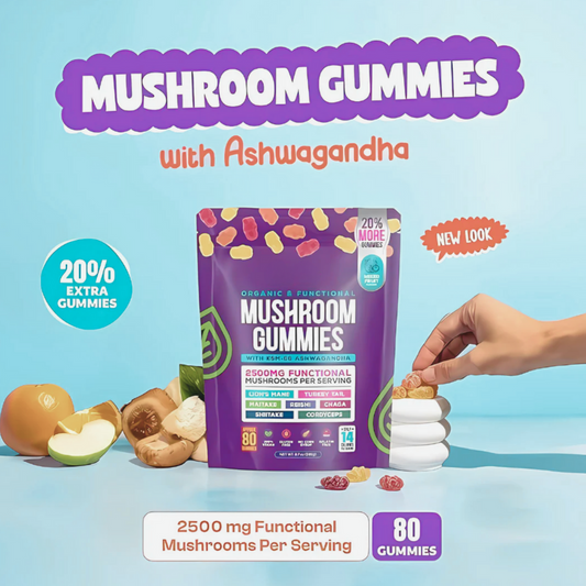 Mushroom Gummies Focus + Energy + Calm