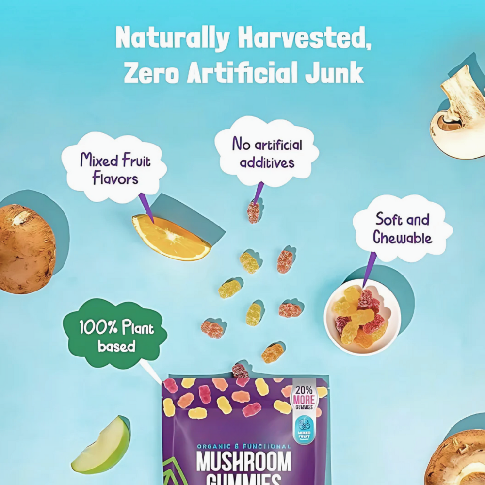 Mushroom Gummies Focus + Energy + Calm
